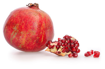 Image showing One simple pomegranate