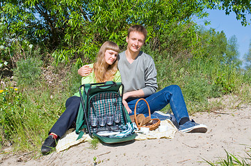 Image showing portrait of love in nature