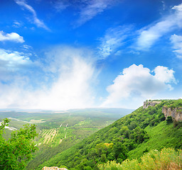 Image showing  view from the mountains