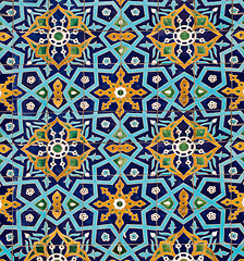 Image showing oriental pattern on tiles