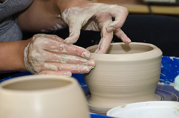 Image showing pottery handmade