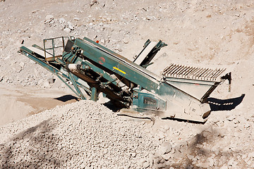 Image showing Quarry conveyor belt machine