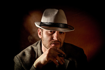 Image showing gangster portrait