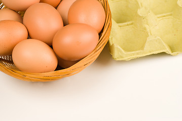 Image showing All eggs in the same basket