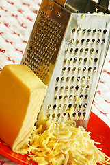 Image showing Grated cheese