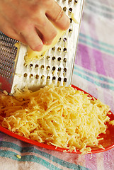 Image showing Grated cheese