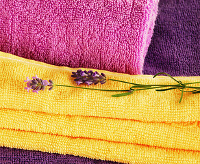 Image showing Colorful towels