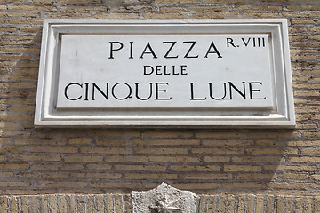 Image showing Rome sign