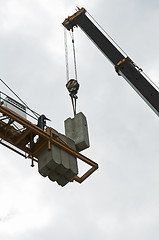 Image showing Two cranes assembly