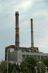 Image showing Industrial chimney