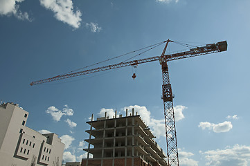 Image showing Construction industry and cran