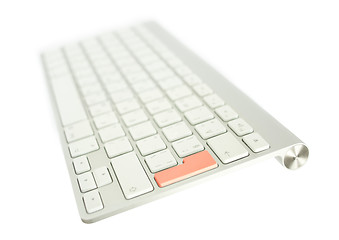 Image showing Keyboard with red button