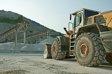 Image showing Quarry and Bulldozer