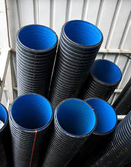 Image showing Black pipes
