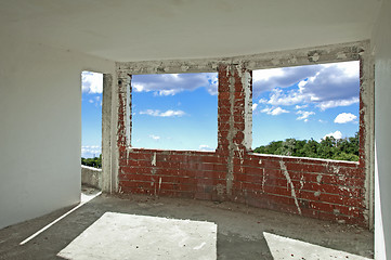 Image showing Room unfinished construction