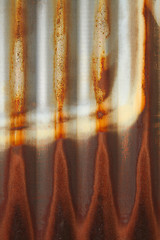 Image showing Corrugated corroded iron