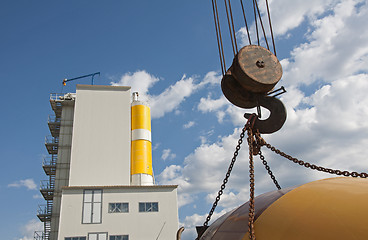 Image showing Cement Factory and Lifting hook 