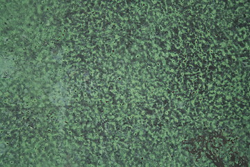 Image showing Green grungy metal