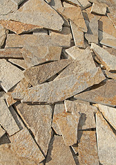 Image showing Arranged flat stones