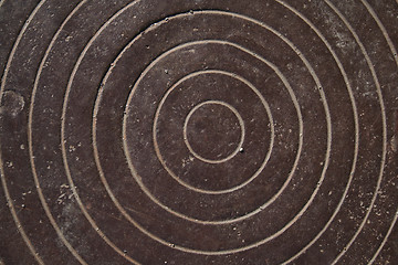 Image showing Manhole with circles