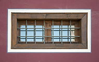 Image showing Old window with grid