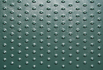 Image showing Green steel pattern