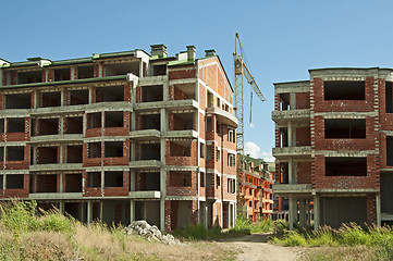 Image showing Construction industry and cran