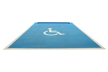 Image showing Wheelchair parking space