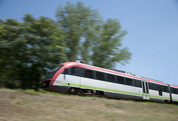 Image showing Electric train on the go