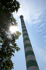 Image showing Industrial chimney