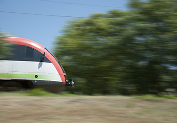 Image showing Electric train on the go