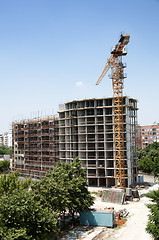 Image showing Construction industry and cran. 