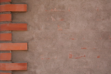 Image showing Brick wall with copy space