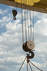 Image showing Two lifting hooks