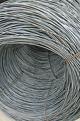 Image showing Reinforcing steel bars