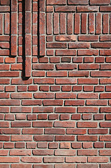 Image showing Brick wall with details