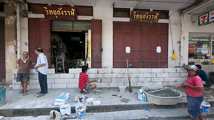 Image showing Monsoon season in Ayuttaya, Thailand 2011