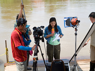 Image showing Monsoon season in Ayuttaya, Thailand 2011