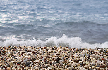 Image showing pebble beach 
