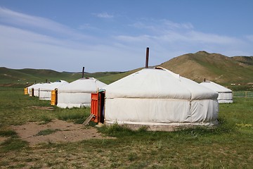 Image showing Ger camp in Mongolia