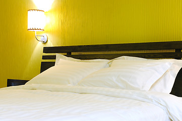 Image showing Hotel bedroom