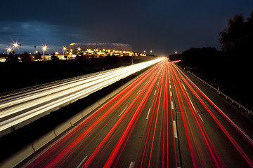 Image showing car lights motion