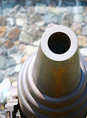 Image showing Old Russian Cannon in Suomenlinna Sveaborg Helsinki Finland