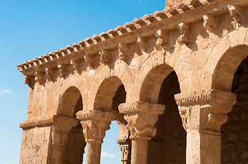 Image showing Romanesque arcade