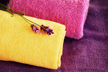 Image showing Colorful towels