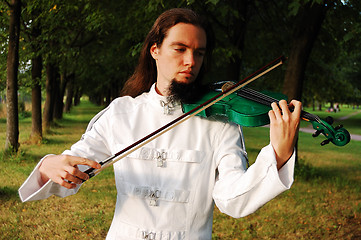 Image showing Young violinist