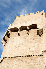 Image showing Torres de Serrano in Valencia