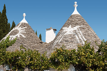Image showing Trulli houses in Alberobello