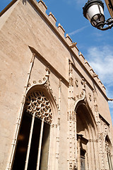 Image showing Lonja de la Seda or silk exchange in Valencia