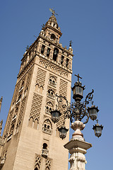 Image showing La Giralda Tower in Seville, Spain